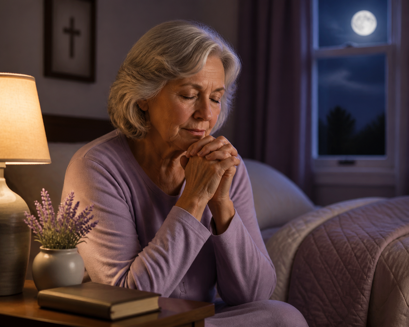 Unlock Restful Nights: How Prayer Can Soothe Your Sleeplessness and Quiet Racing Thoughts for Christians Over 50