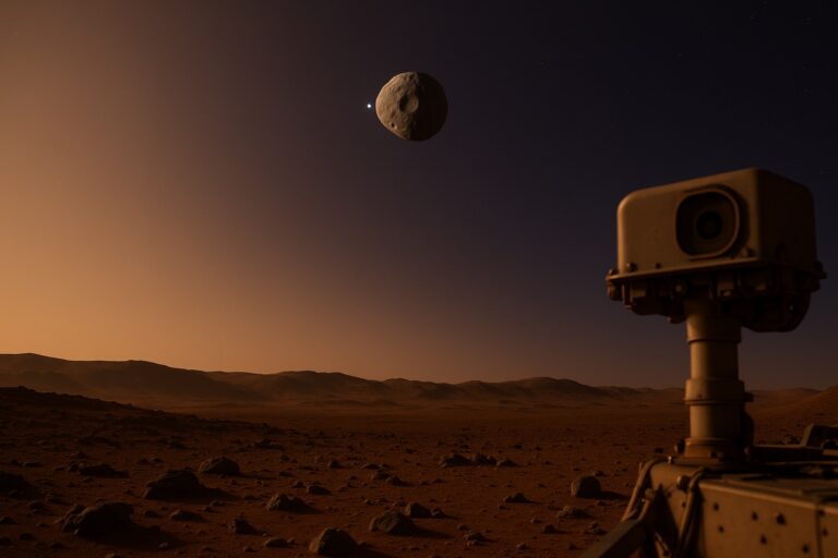 NASA Just Watched Earth Disappear Behind a Tiny Mars Moon — From 195 Million Miles Away
