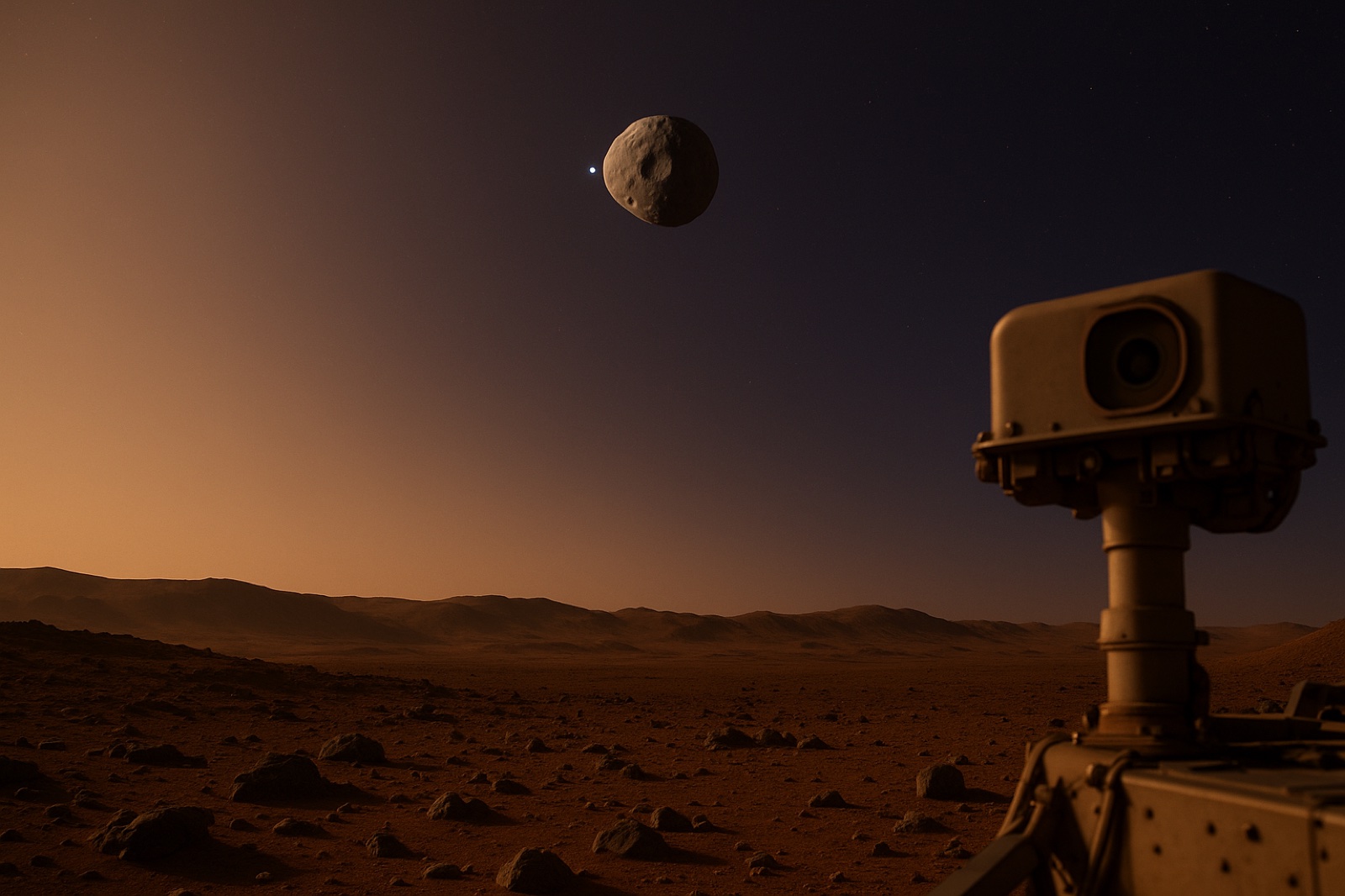 NASA Just Watched Earth Disappear Behind a Tiny Mars Moon — From 195 Million Miles Away