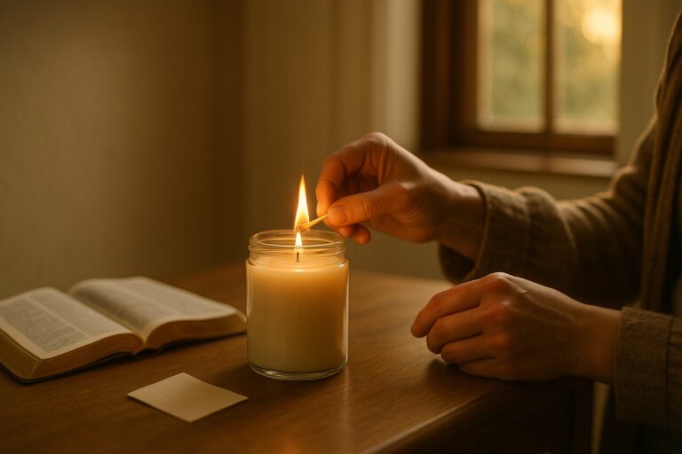 Blessed Prayer Candles: Where the Blessing Actually Comes From