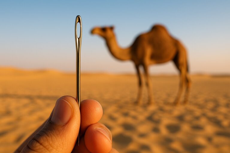 Camel Through the Eye of a Needle: The Gate Was a Legend