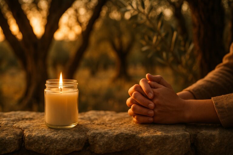 Jesus Prayer Candle: He Prayed the Same Words Three Times
