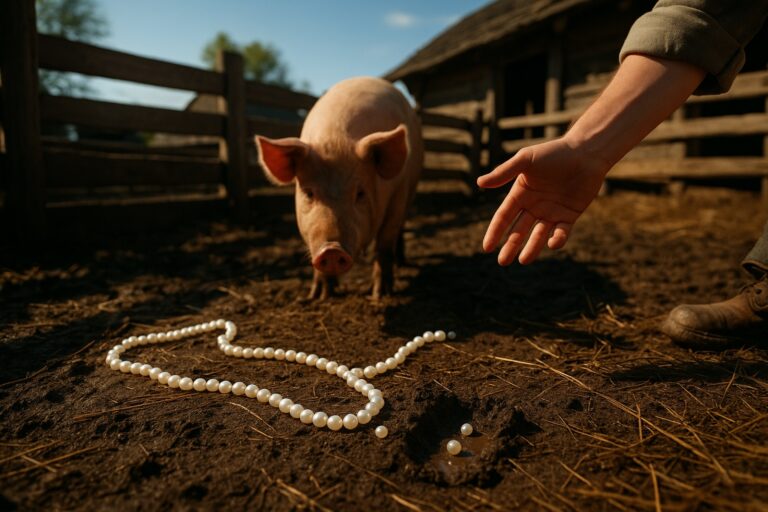 What Does “Cast Your Pearls Before Swine” Mean? Jesus Said It Right After “Judge Not”