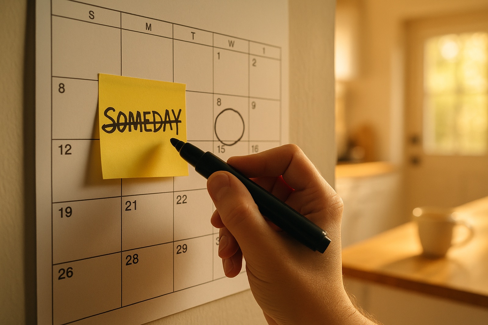 How to Stop Living for Someday and Start This Week