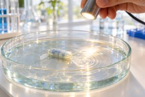MIT's Gum-Sized Robot Swims on Living Muscle. A Human Still Holds the Light.